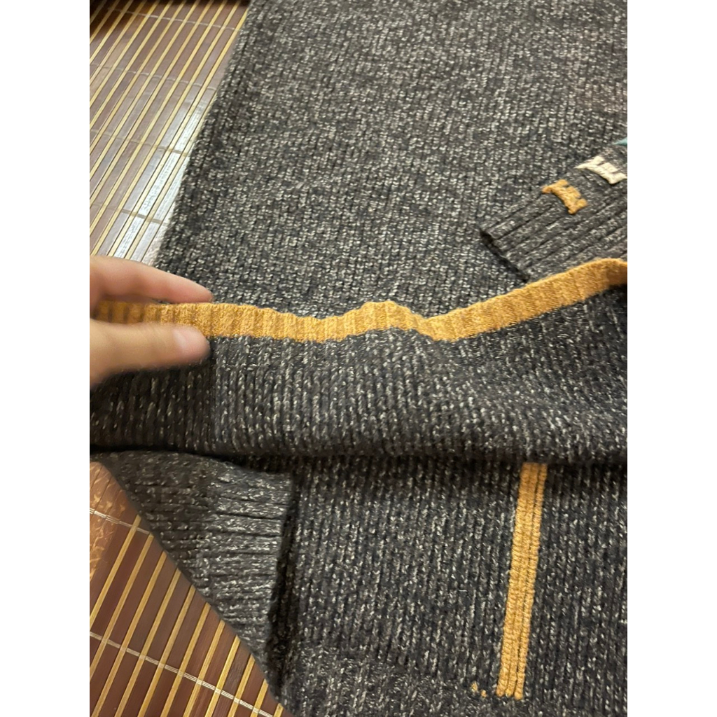Áo len xám freesize trùm mông