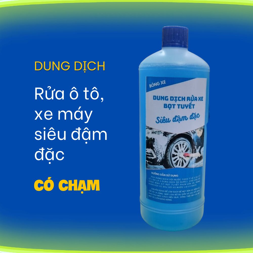 Dung dịch rửa xe bọt tuyế siêu đạm đặc