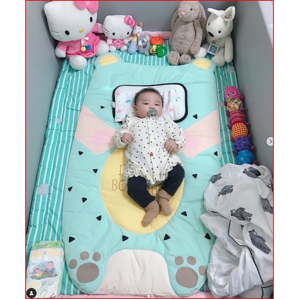 Thảm chống thấm cho bé  siêu thấm hút thông thoáng nhập khẩu Bonitabebe Hàn Quốc