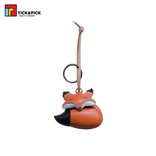 Móc Khóa Da Thủ Công TICK & PICK Túi Xách, Balo, Chìa Khóa Thiết Kế Thú Bông Dễ Thương Hình Con Cáo - Fox