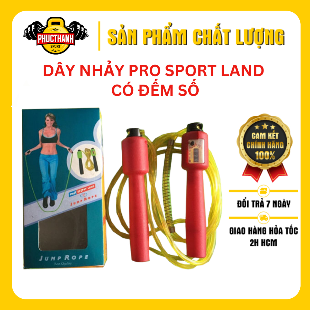 Dây nhảy tập thể dục Pro Sport Land có đếm số [Reefit Sport]