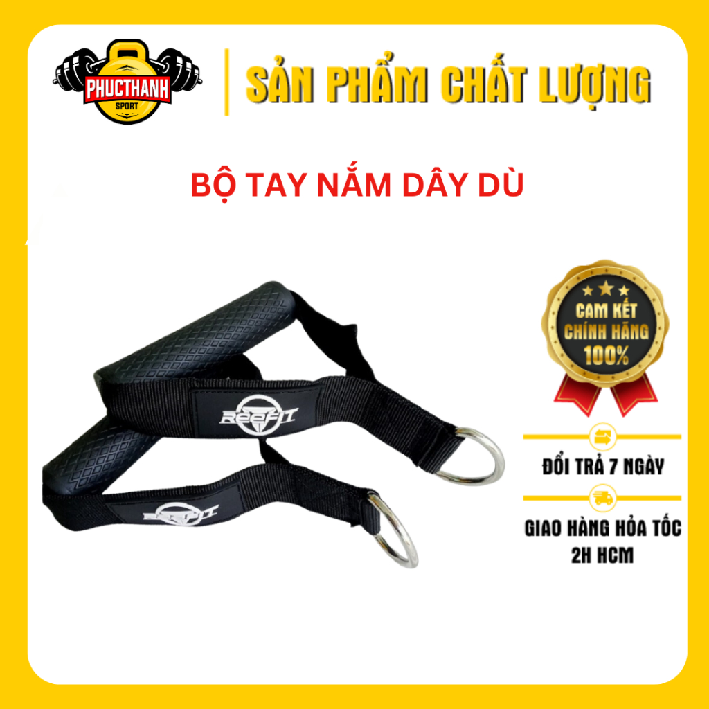 Bộ tay nắm dây dù chống trượt hỗ trợ tập gym Reefit RF-77623 (1cặp)