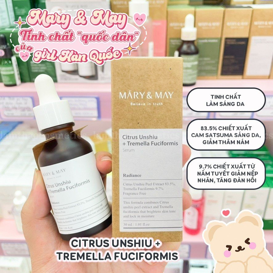 Tinh Chất Dưỡng Da - Sáng Da - Ngừa Lão Hóa - Làm Dịu Da Mary & May Serum 30ml