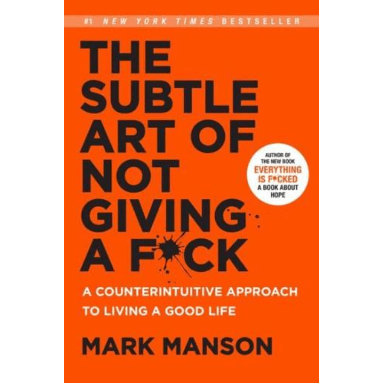 Sách phát triển bản thân bằng tiếng Anh - Subtle art of not giving a f*ck (Bìa cứng)