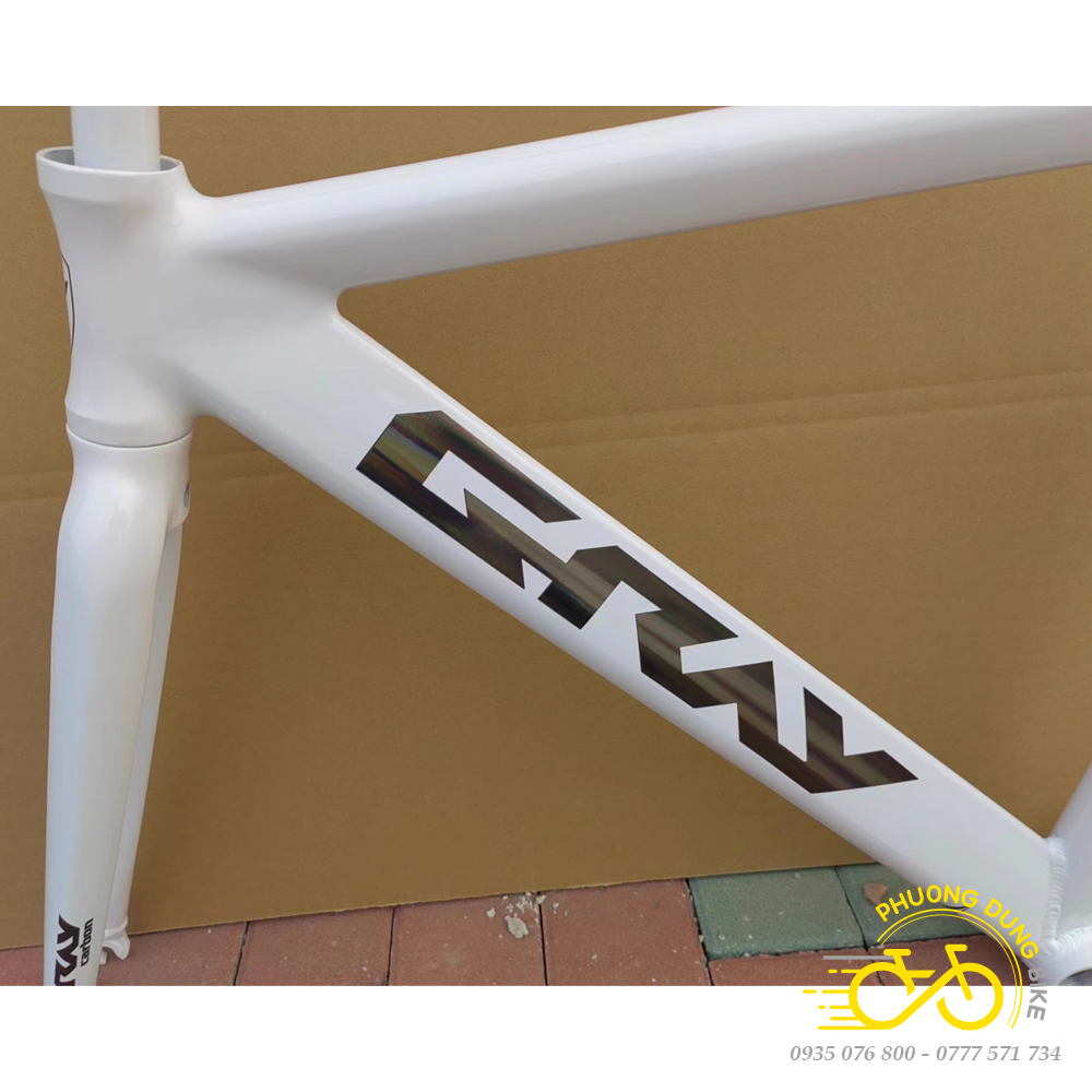Khung sườn nhôm xe đạp Fixed Gear GRAY F10