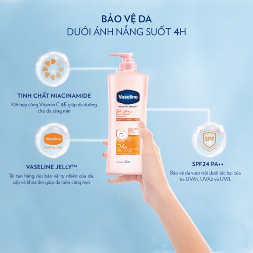 Sữa Dưỡng Thể Da Sáng Tức Thì Vaseline