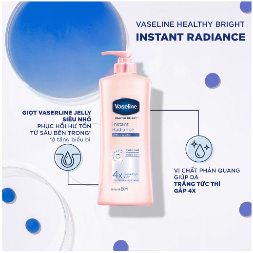 Sữa Dưỡng Thể Da Sáng Tức Thì Vaseline