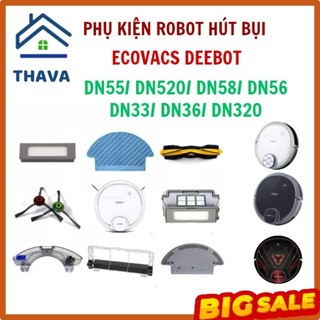 Phụ kiện, lọc ,chổi ven ,chổi cuốn/Giẻ Lau Robot Hút Bụi Lau Nhà Ecovacs Deebot Dn33 /Dn36 / Dn320 / Dn55 / Dn520 / Dn39