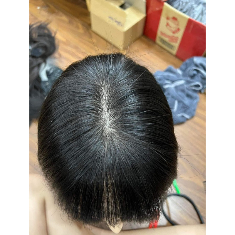 NGUYÊN ĐẦU TÓC THẬT LAYER LỠ 35CM SIÊU DA 3D TÓC VIP