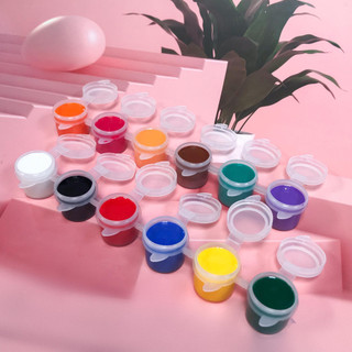 Dây Màu Tô Tượng HUNGACOLOR Set 10 Loại 6/12 Ô Dung Tích 3ml/5ml Đóng Sẵn Kèm Cọ Vẽ