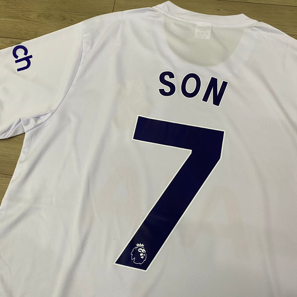 Bộ quần áo bóng đá Tottenham trắng 2024 in tên SON số 7,