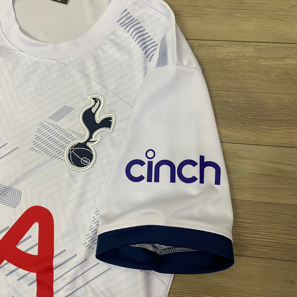 Bộ quần áo bóng đá Tottenham trắng 2024 in tên SON số 7,