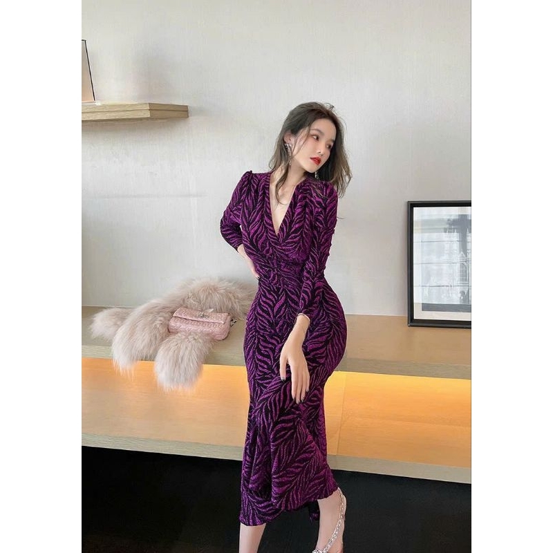 ĐẦM BODY ĐUÔI CÁ TAY DÀI