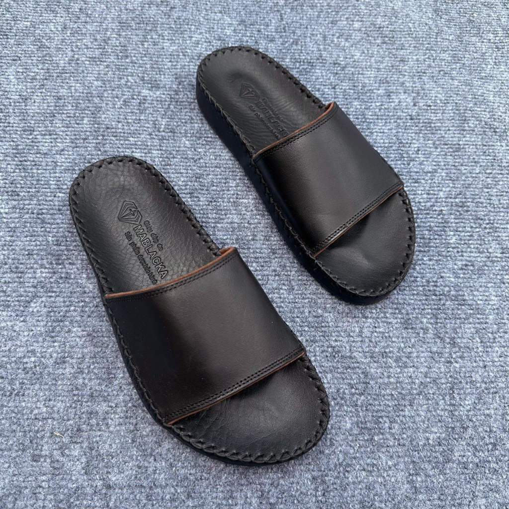 Dép da nam quai ngang đẹp,da mềm,êm,hàng thời trang cao cấp D74