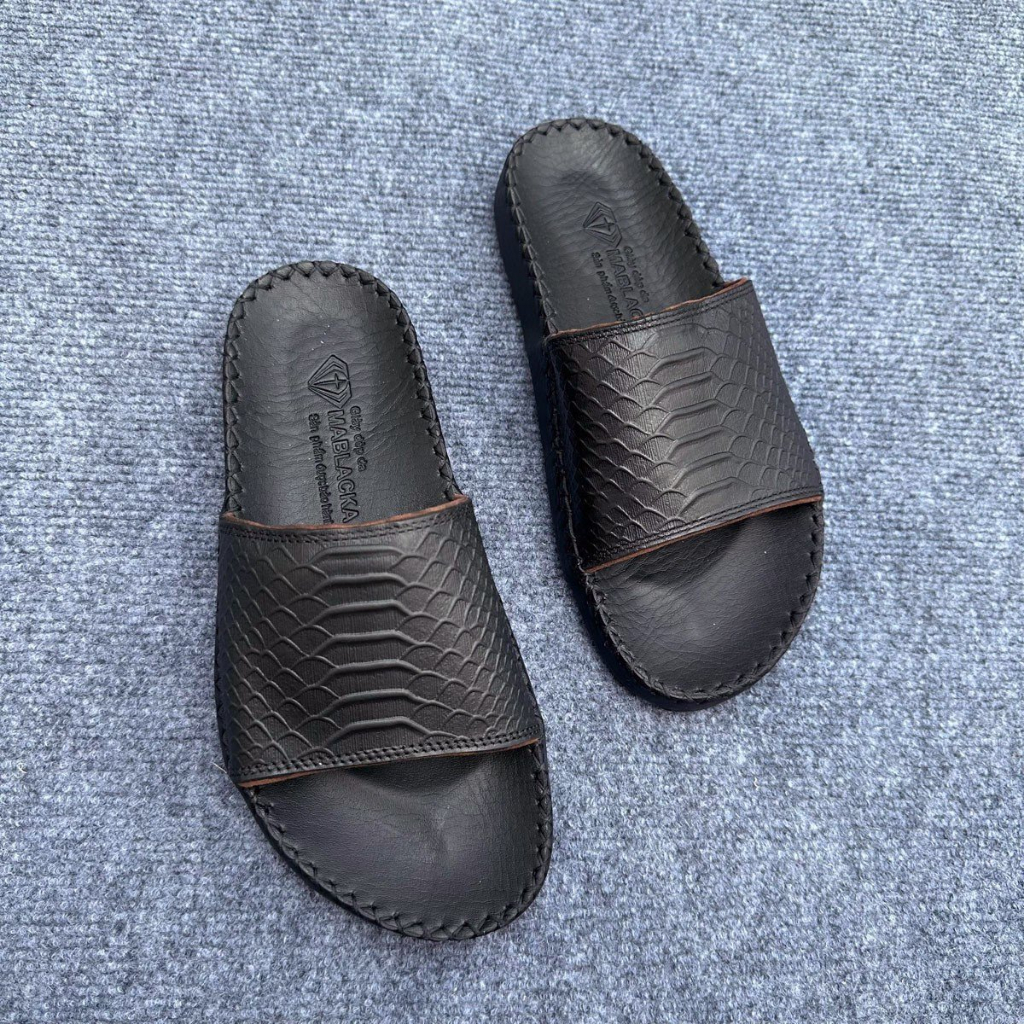 Dép da nam quai ngang đẹp,da mềm,êm,hàng thời trang cao cấp D74