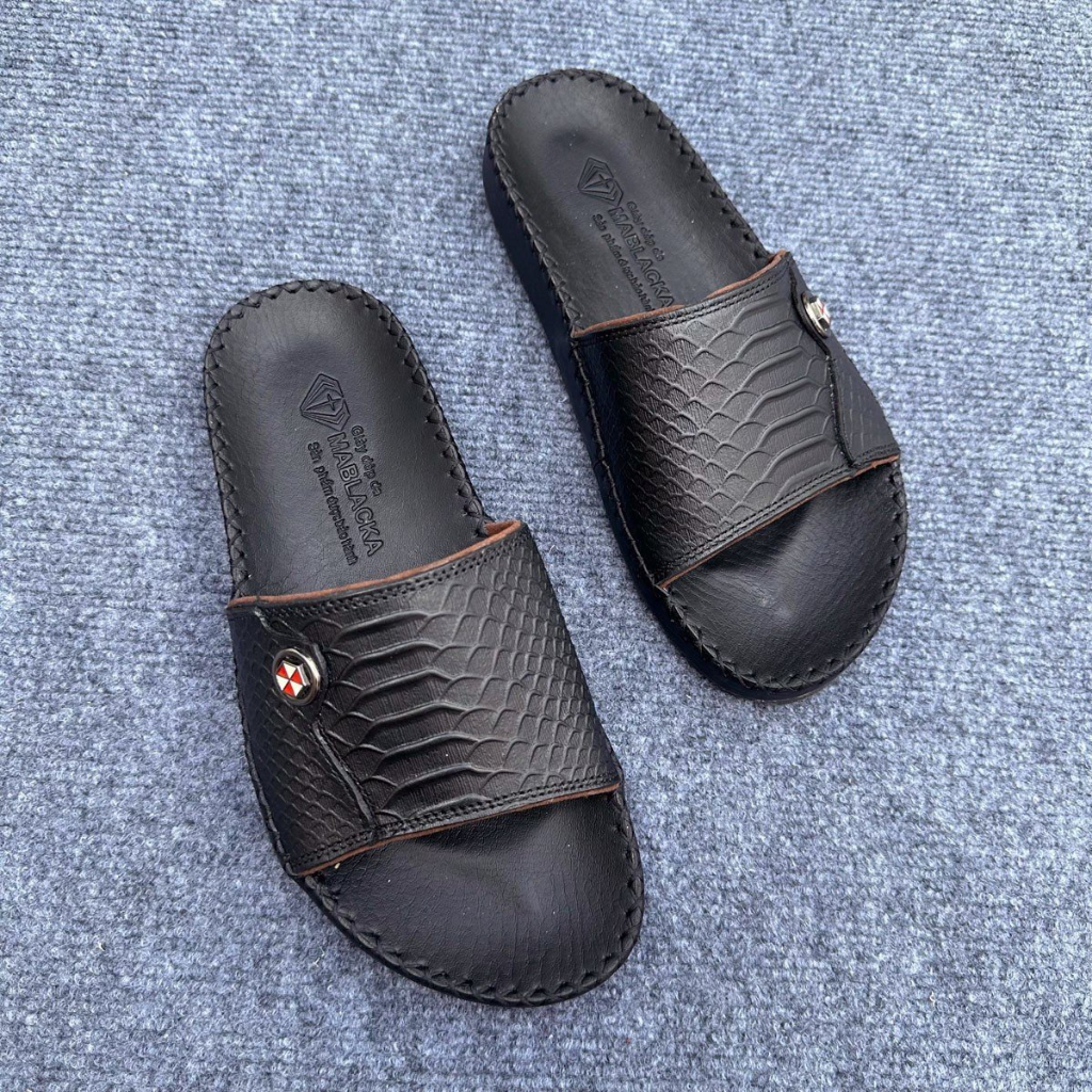 Dép da nam quai ngang đẹp,da mềm,êm,hàng thời trang cao cấp D74