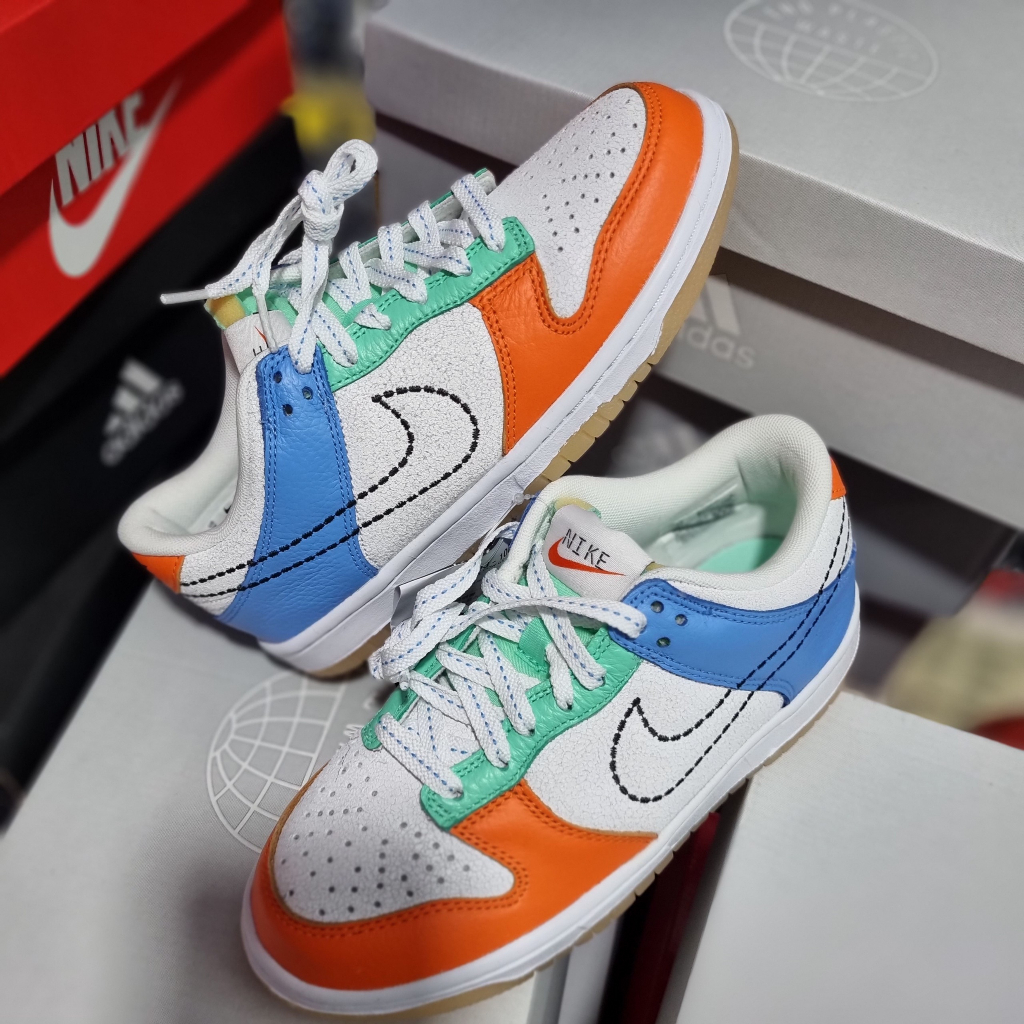 Giày Sneaker Dunk Low GS Nữ Ni.ke DX3363 100 Hàng Authentic Nội Đia Nhật Bản