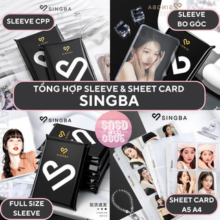 Sleeve singba, sleeve bo góc singba, sheet card singba đựng photocard, postcard, double sleeve
