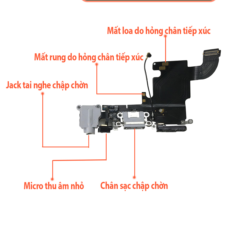 Cáp chân sạc dùng cho ĐT 6G/ 6S/ 6 Plus/ 6S Plus/ 7G/ 7 Plus/ 8G/ 8 Plus  Xs/ XsMax