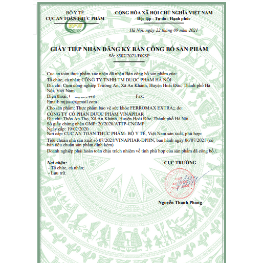 Viên uống bổ sung sắt Ferromax - Hộp 100 viên -  dùng cho người thiếu máu, phụ nữ mang thai và cho con bú