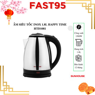 Bình đun siêu tốc 1.8L HAPPY TIME HTD 1081/1088 hàng chính hãng giá tốt