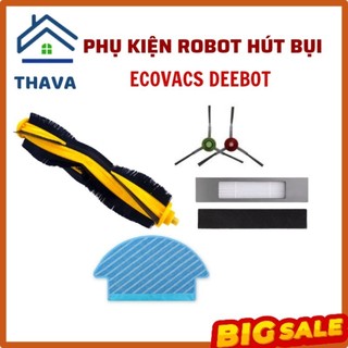 BỘ PHỤ KIỆN 4 MÓN CHO ROBOT HÚT BỤI DEEBOT DN33/DN55 /DE53 /DE55 /T5 HERO /T5 MAX /T5 NEO /N8 /T8  - THAVA SHOP