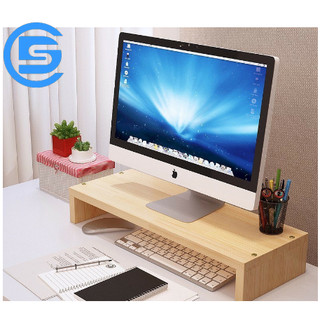 Kệ gỗ để màn hình máy tính, laptop cho bàn làm việc, đế kê màn hình máy tính G462-KeMayTinh