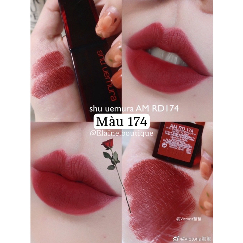 Son Shu Uemura 163/174/598/784 bản vỏ đen fullbox