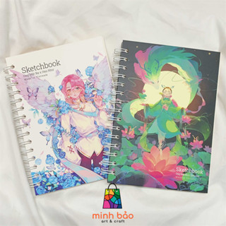 (TẶNG CHÌ BẤM) - SỔ VẼ ONG MẶT BỰ KHÔNG KỊ TẨY - SỔ PHÁC THẢO A4/A5 190 GSM, 72 TRANG