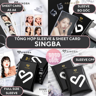 Sleeve singba, sleeve bo góc singba, sheet card singba đựng photocard, postcard, double sleeve