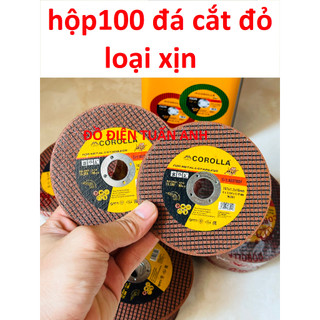 (Hộp 100 viên) Đá cắt sắt, inox Corolla - Đá cắt sắt, inox cho máy cắt cầm tay siêu ngọt 107x1.2