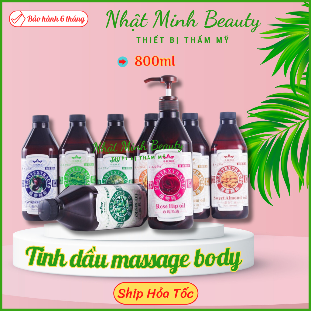 Tinh Dầu Massage Body 800ml | Tinh dầu matxa body spa cao cấp