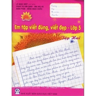 Sách - em tập viết đúng viết đẹp lớp 5 - tập 2