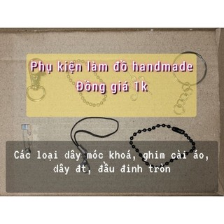 Phụ kiện dây móc khoá riêng làm đồ handmade đồng giá 1k