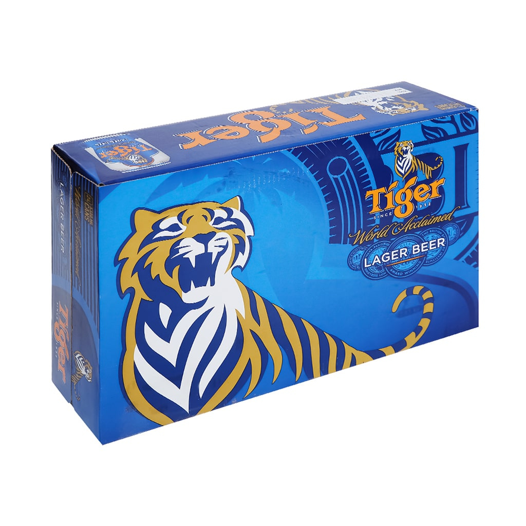 Bia Tiger lon - Thùng 24 lon x 330ml