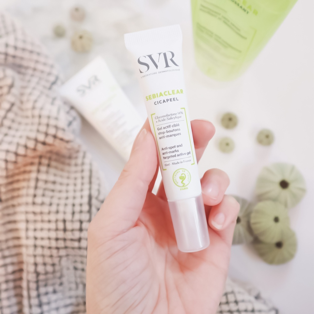 Gel chấm mụn SVR SEBIACLEAR Cicapeel 15ml làm giảm sưng mụn