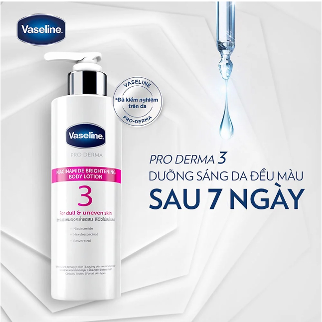 Sữa Dưỡng Thể Hoạt Tính Vaseline Pro Derma
