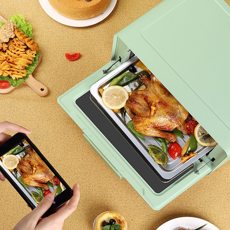 Lò nướng điện đa năng 15L - Công suất 780W ,lò vi sóng，nướng nhanh chóng - Bảo hành 12 tháng - Hàng chính hãng