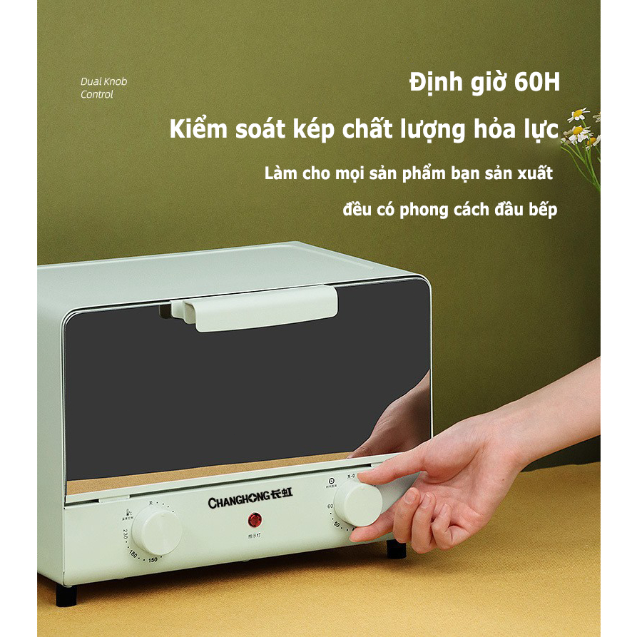 Lò nướng điện đa năng 15L - Công suất 780W ,lò vi sóng，nướng nhanh chóng - Bảo hành 12 tháng - Hàng chính hãng