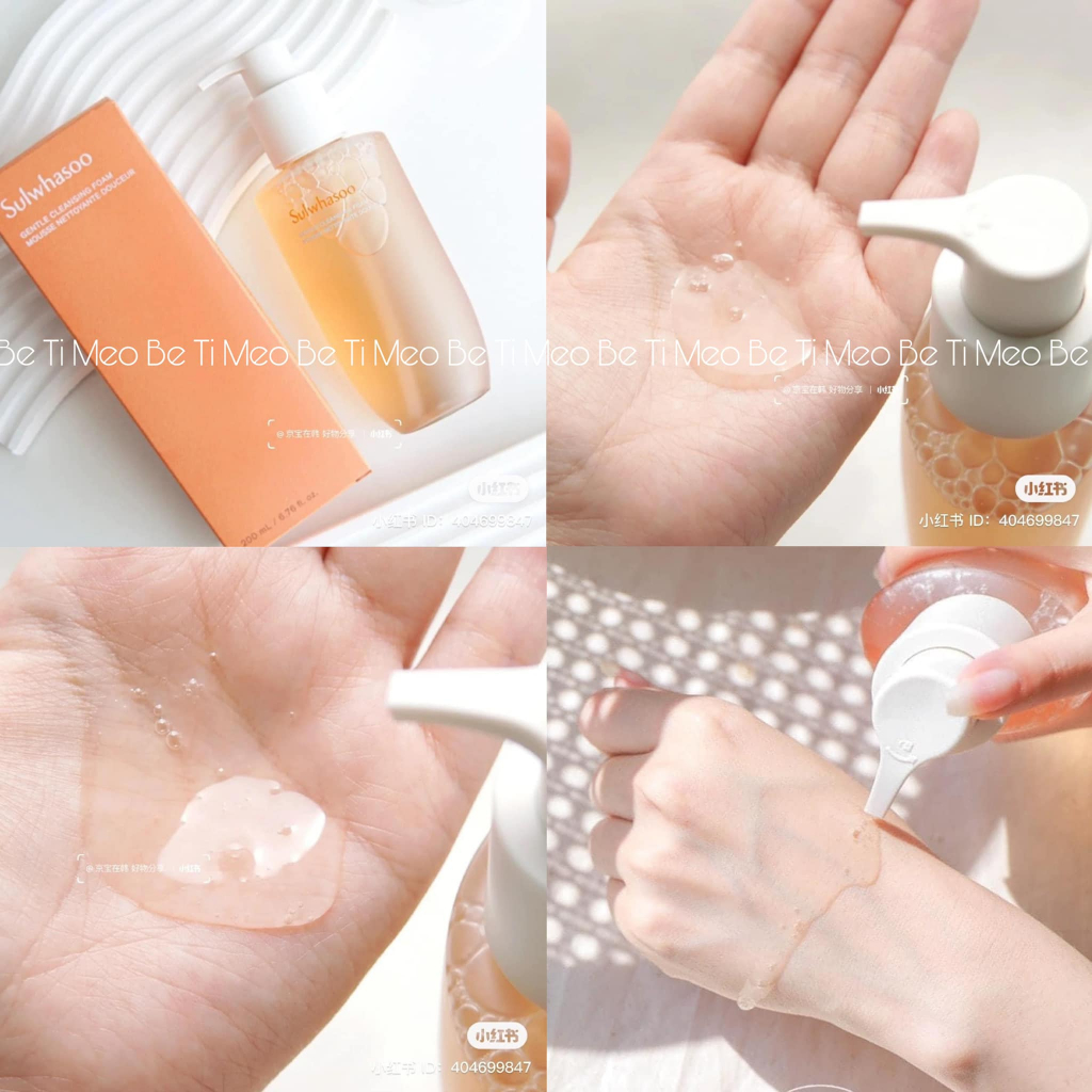 Sữa rửa mặt và dầu tẩy trang dịu nhẹ Sulwhasoo Gentle Cleansing mẫu mới