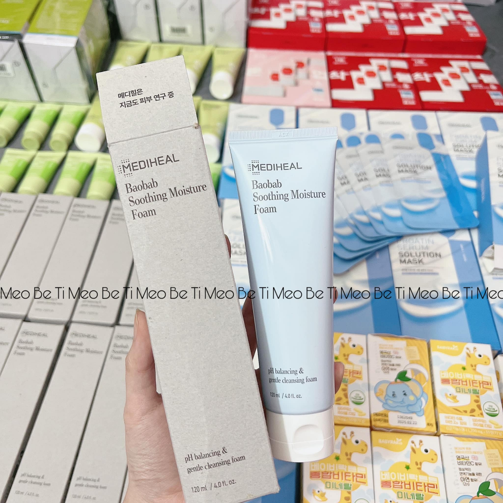 Sữa rửa mặt Mediheal Baobab Soothing Moisture Foam 120ml sale 81%