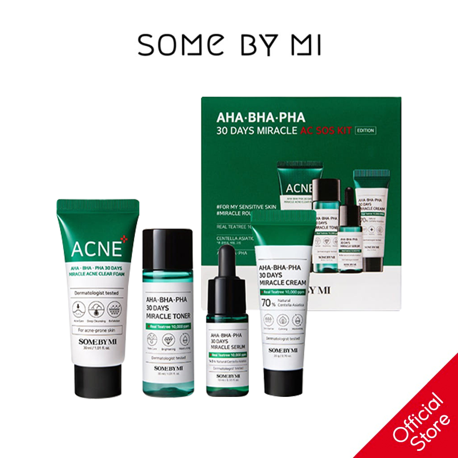 Bộ Kit Gỉam Mụn Some By Mi AC SOS AHA BHA PHA 30 Days