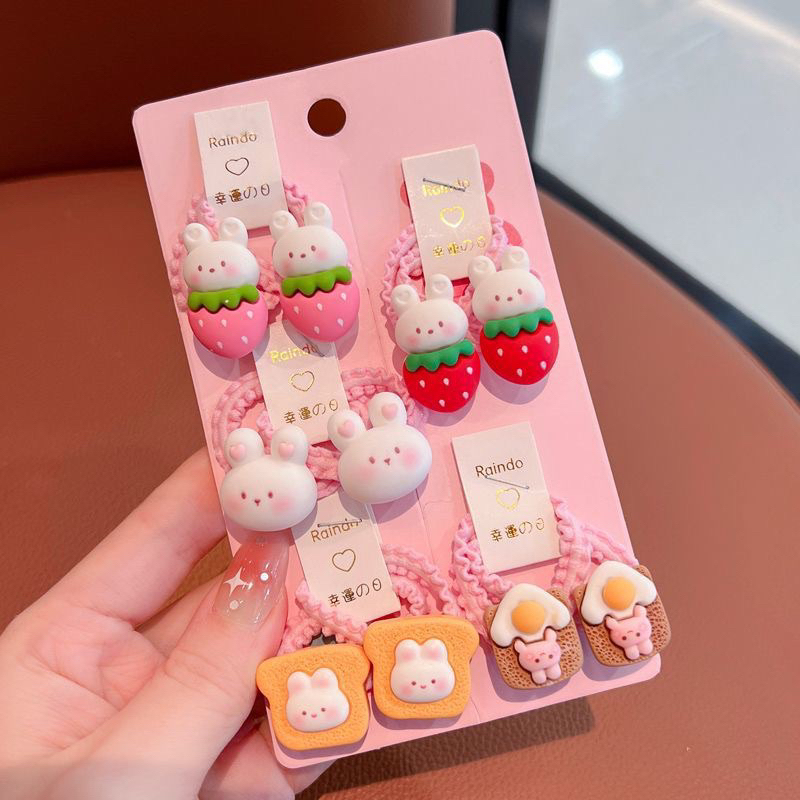 Set 5 cặp Buộc Tóc Hình Gấu- dành cho bé gái siêu đáng yêu❤️