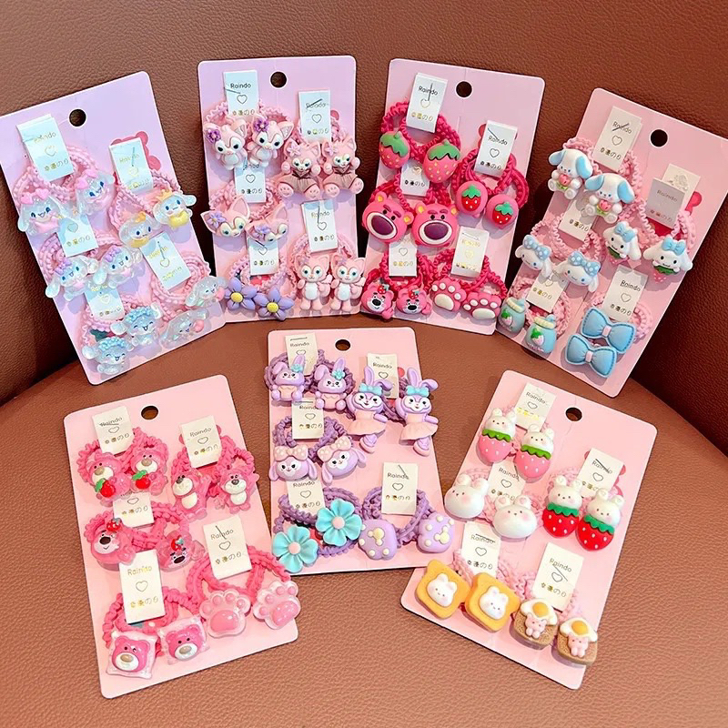 Set 5 cặp Buộc Tóc Hình Gấu- dành cho bé gái siêu đáng yêu❤️
