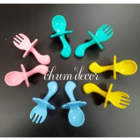 Bộ thìa dĩa tập xúc cho bé misuta, babylove...xA6