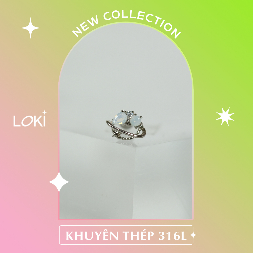 Khuyên tai đá OPAL SPACE LOKI