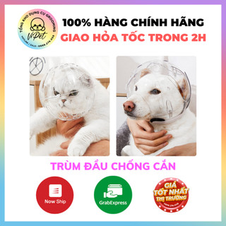 MŨ TRÙM CHÓ MÈO CHỐNG CẮN CÀO Version MỚI - SỬ DỤNG KHI CẮT MÓNG, VỆ SINH THÚ CƯNG - VIPET TỔNG KHO DỤNG CỤ GROOMING