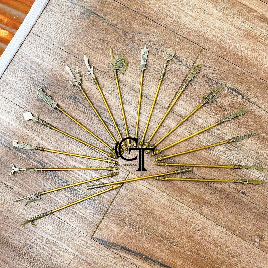 1 set 18 món mô hình binh kh.í v.ũ kh.í Tam Quốc Chí | Tây Du Ký | Size 23-24cm