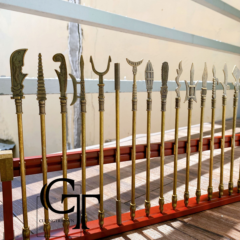 1 set 18 món mô hình binh kh.í v.ũ kh.í Tam Quốc Chí | Tây Du Ký | Size 23-24cm