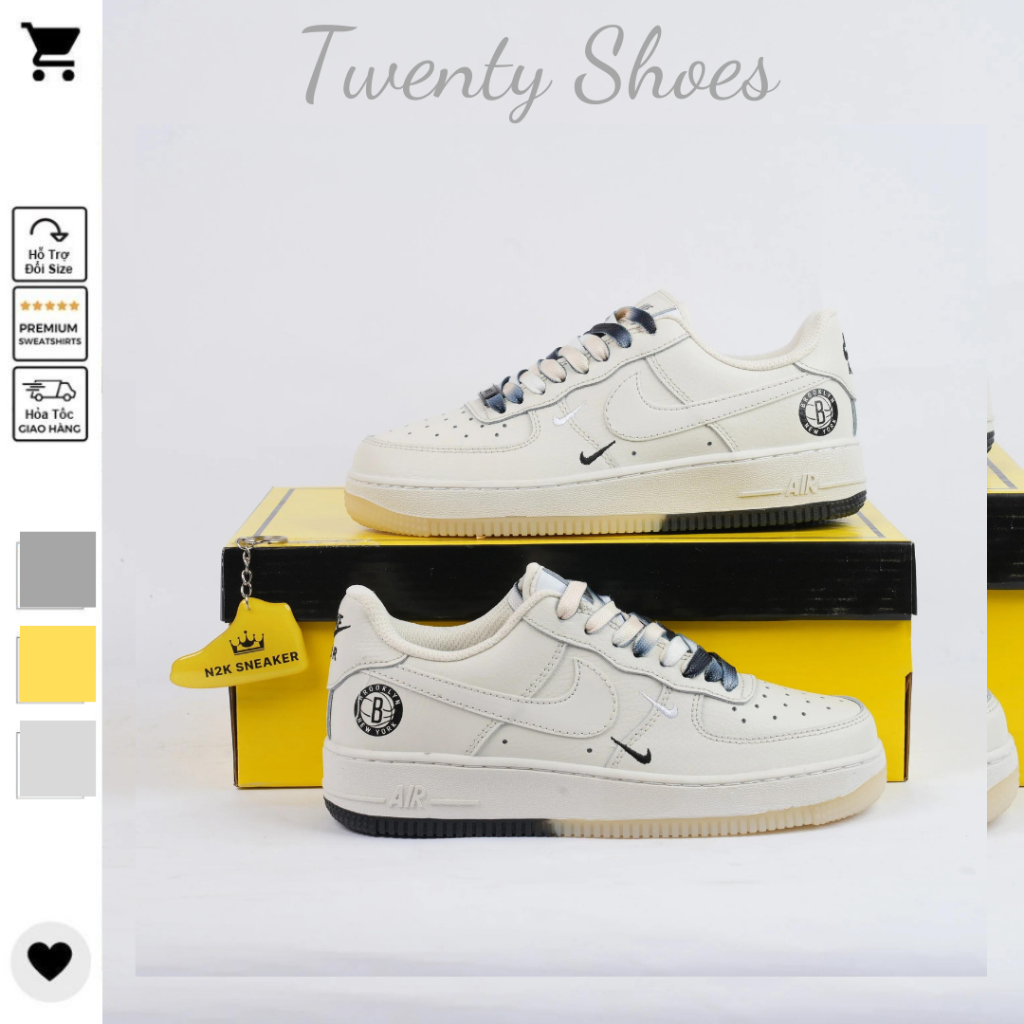 Giày Nike_Âm Dương AF1, Giày Air Force 1 Dây Thừng AF1 Thể Thao Nam Nữ